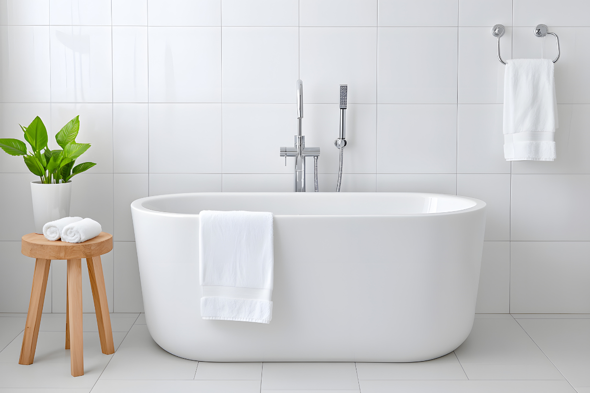 freestanding bath with shower ideas
