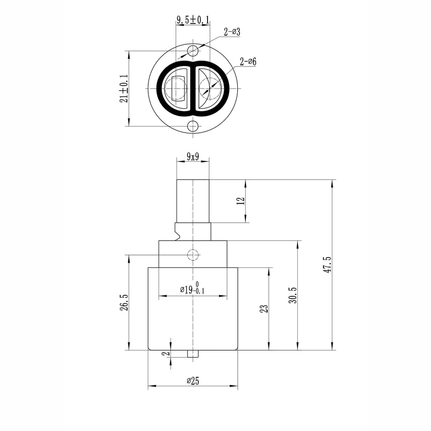 Buy Brass 3/4" single valve - bath mixer or bath shower mixer Athena Online UK | HOUSE OF ENKI
