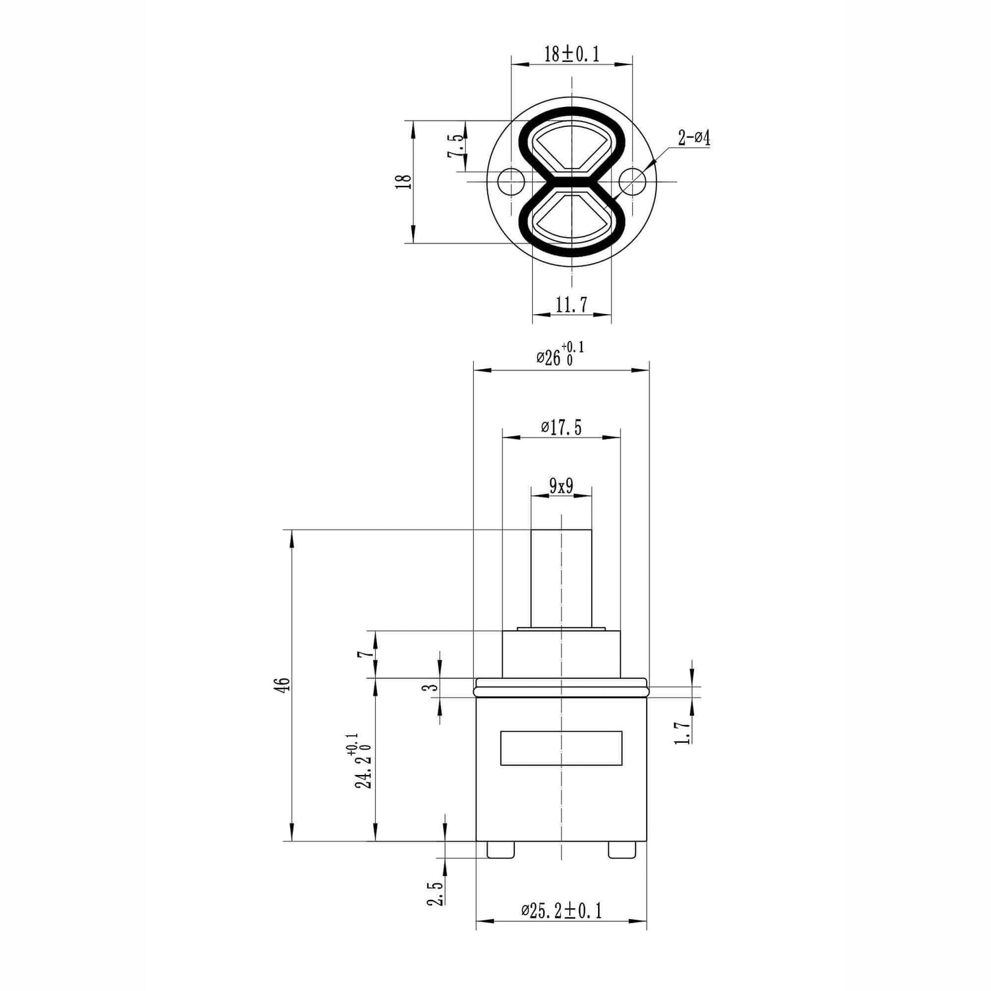 Buy Cartridge valve - floorstanding bath shower mixer Zara Online UK | HOUSE OF ENKI