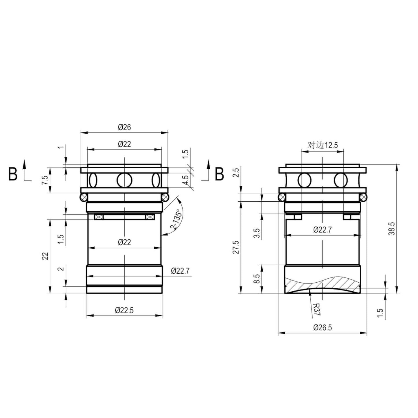 Buy Brass non-concussive single valve - BT4000, BT4023 (older model), BT4100, BT4200 Online UK | HOUSE OF ENKI