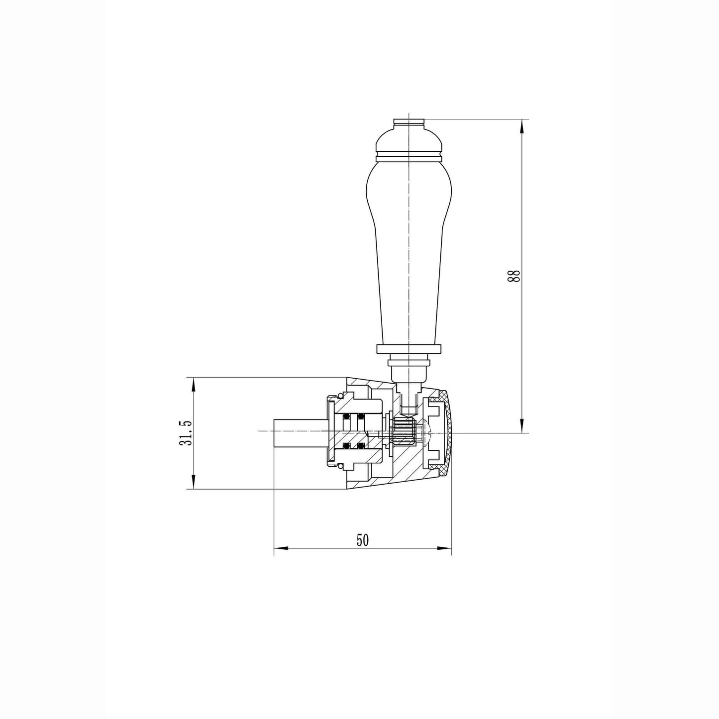 Buy Diverter BT8608 Beaumont - chrome Online UK | HOUSE OF ENKI