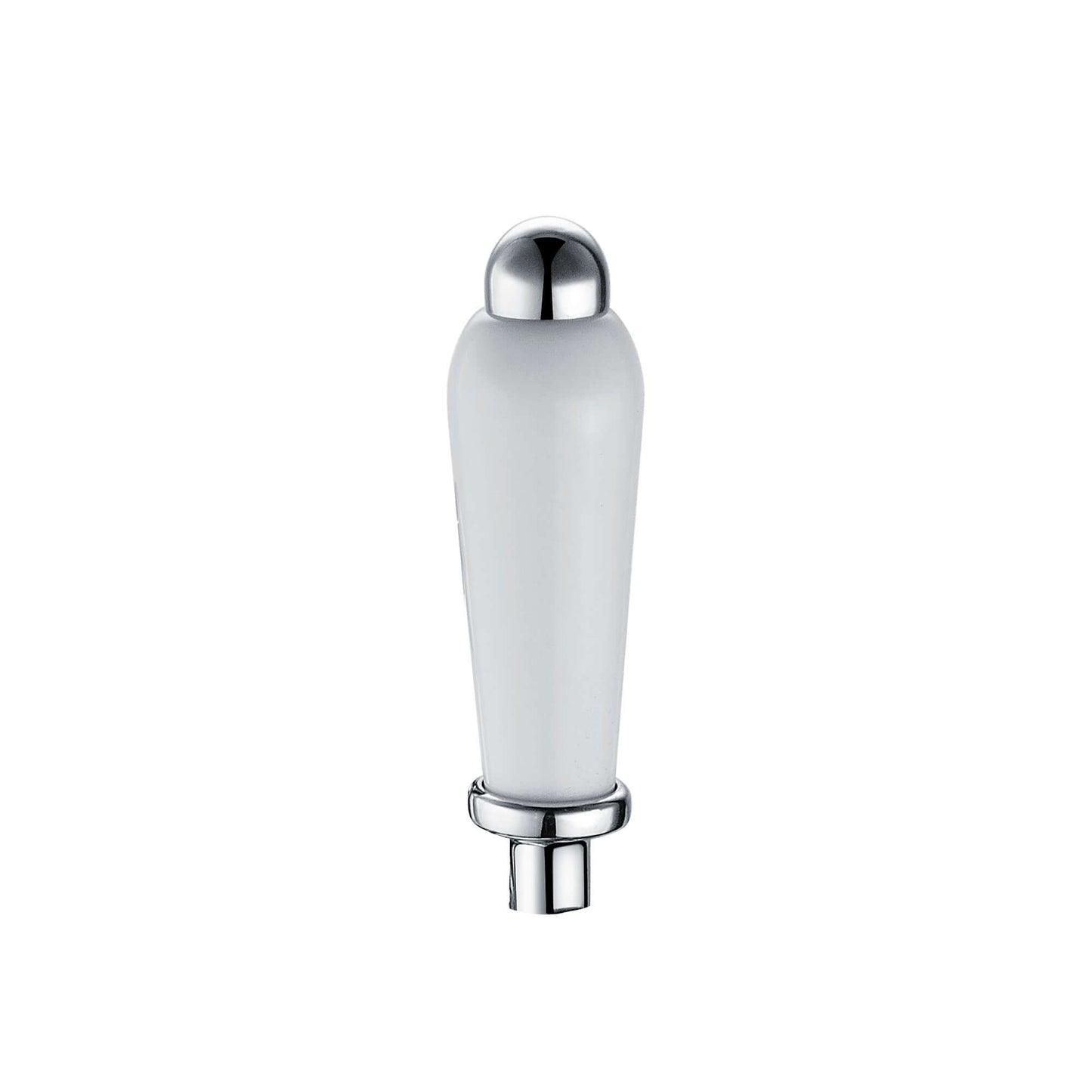 Buy Single lever with white ceramic for Downton basin or bath tap - chrome online UK
