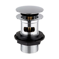 Stella basin mixer tap with slotted waste - chrome