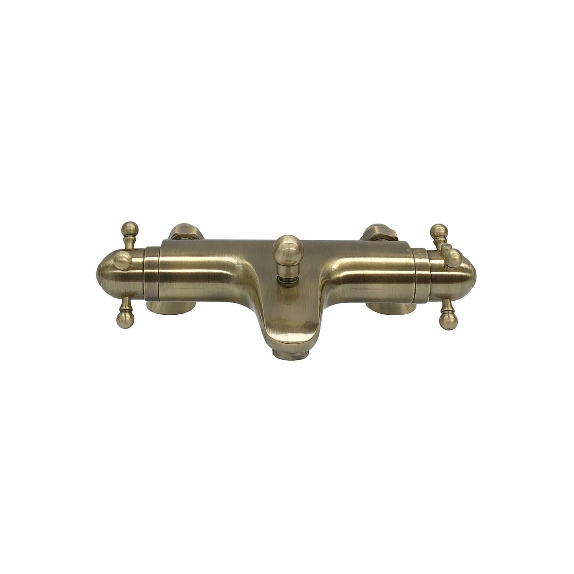 Buy Gallant traditional thermostatic bath shower mixer tap deck mounted - antique brass Online UK | HOUSE OF ENKI