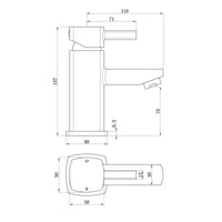 Buy Stella bundle incl. bath shower mixer tap with dual riser rail, basin mixer, bath and basin wastes - chrome Online UK | HOUSE OF ENKI