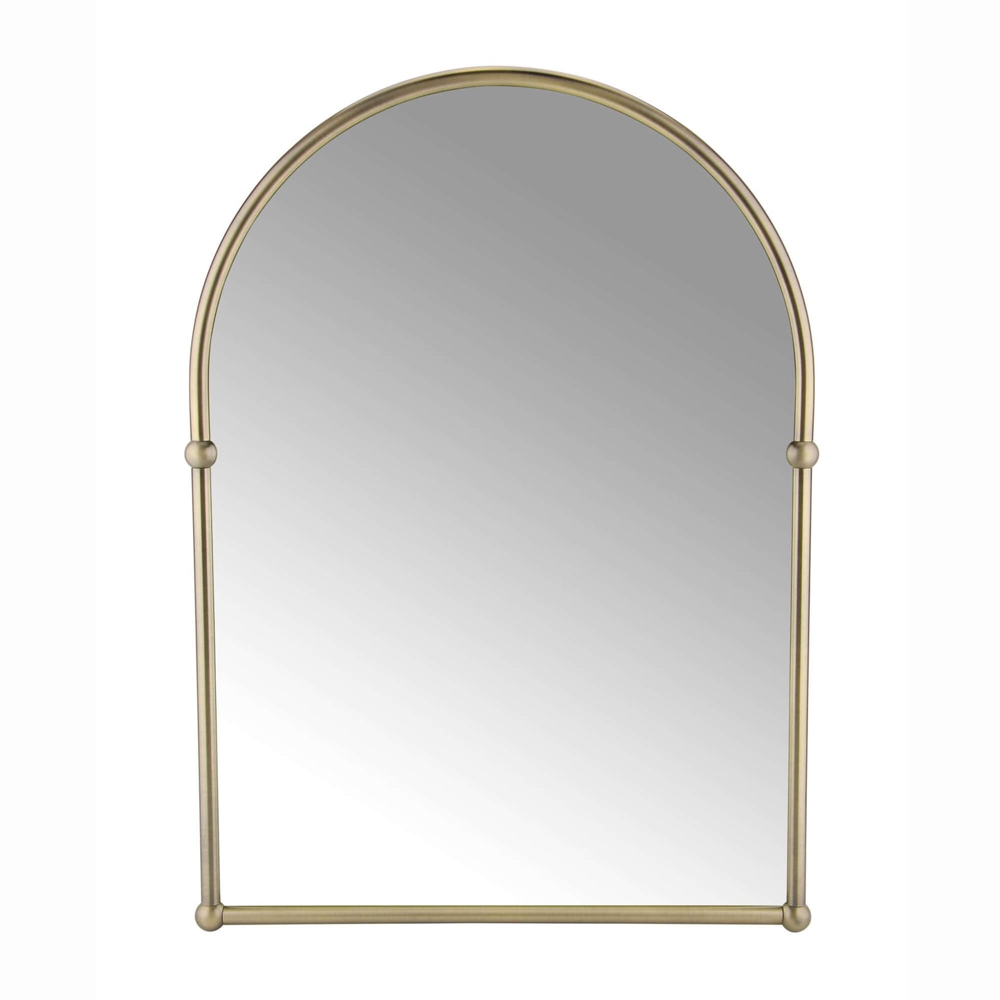 Buy Elizabeth traditional brass framed decorative arched mirror - antique brass Online UK | HOUSE OF ENKI