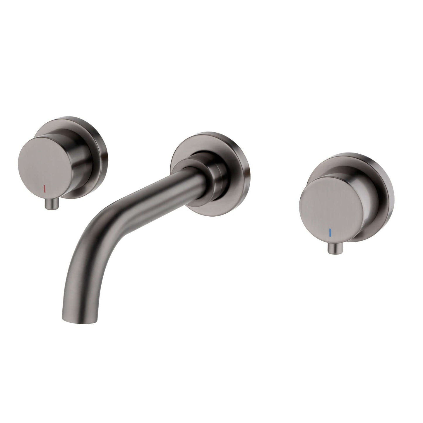 Buy Zara contemporary wall mounted basin mixer tap (3TH) - gunmetal grey Online UK | HOUSE OF ENKI