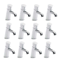 Vision mono non concussive time adjustable basin mixer tap modern - chrome - 12 pack