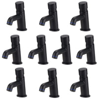 Vision non concussive time adjustable basin single tap modern - black (hot & cold indicators) - 10 pack