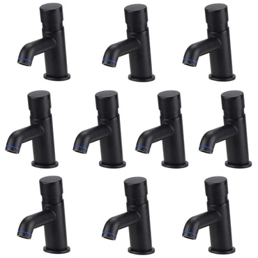 Buy Vision non concussive time adjustable basin single tap modern - black (hot & cold indicators) - 10 pack Online UK | HOUSE OF ENKI