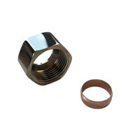 Riser rail 3/4" nut with olive for G11 - gold