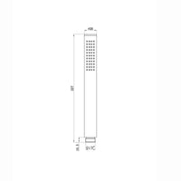 Buy Round pencil hand shower with rubber jets - brushed brass Online UK | HOUSE OF ENKI