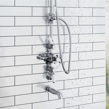 Buy Traditional bath or basin spout wall mounted - chrome online UK