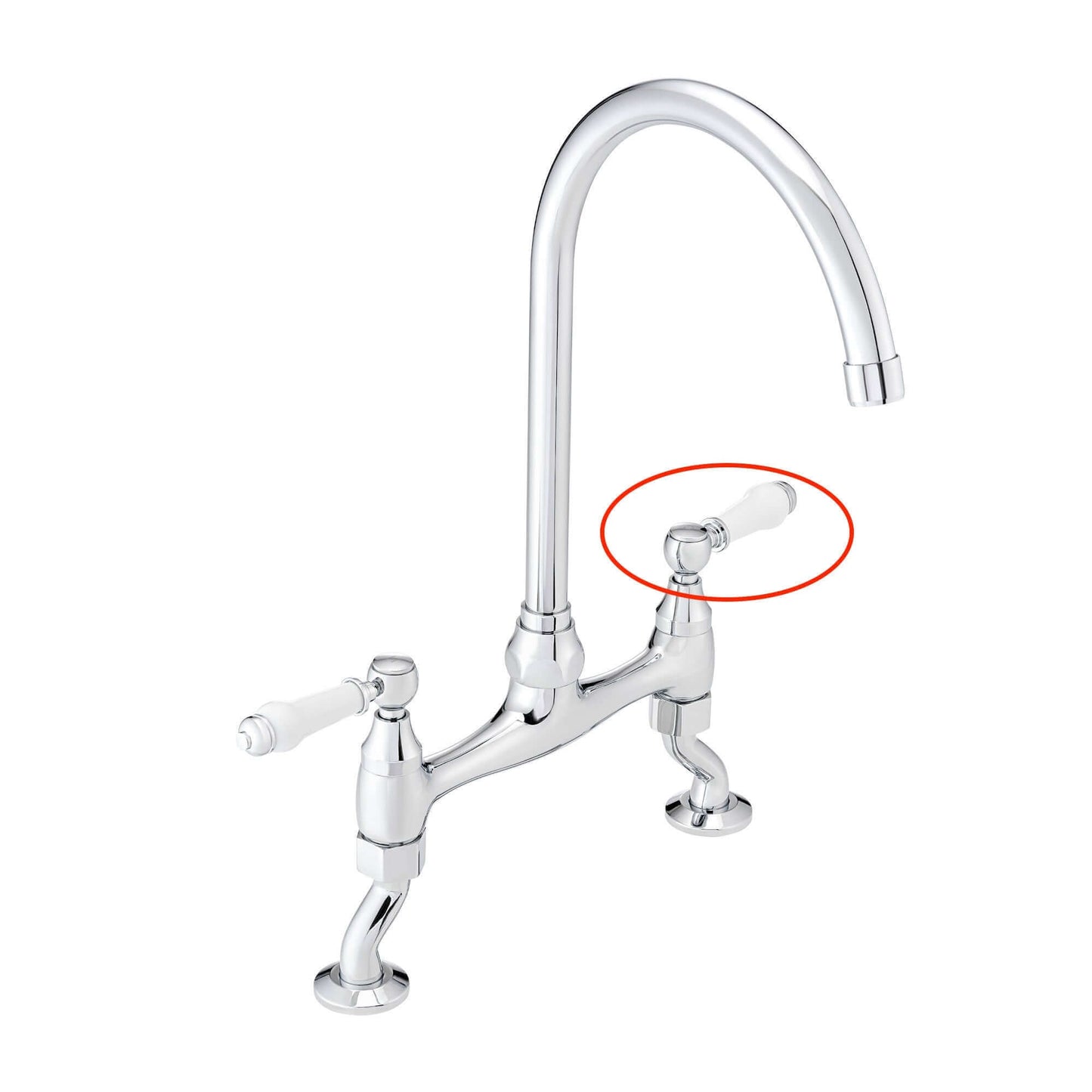 Buy Single handle for Astbury, Brompton - COLD - chrome online UK