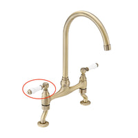 Buy Single handle for Astbury, Brompton - COLD - antique brass Online UK | HOUSE OF ENKI