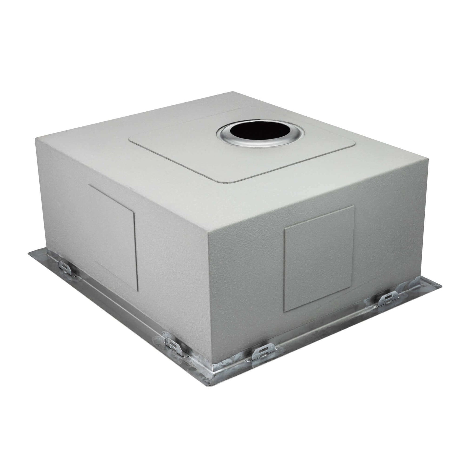 Buy Axia 500mm x 430mm 1.0 bowl undermount or topmount kitchen sink with overflow - brushed stainless steel Online UK | HOUSE OF ENKI