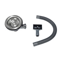 Buy Axia 500mm x 430mm 1.0 bowl undermount or topmount kitchen sink with overflow - brushed stainless steel Online UK | HOUSE OF ENKI