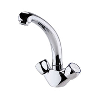 Buy Richmond dual flow kitchen sink tap twin round knobs - chrome Online UK | HOUSE OF ENKI