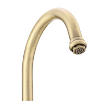 Buy Dorchester Georgian dual flow kitchen sink tap with twin white levers - antique brass Online UK | HOUSE OF ENKI