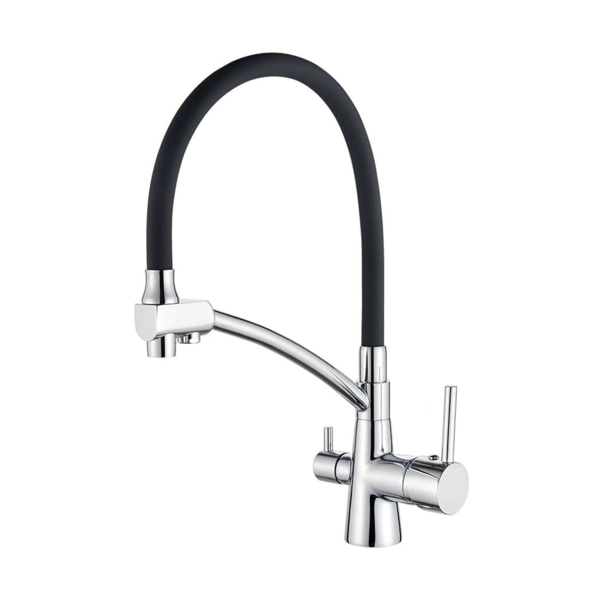 Buy Geneva contemporary pull out 3 way kitchen sink filter mixer tap - chrome Online UK | HOUSE OF ENKI