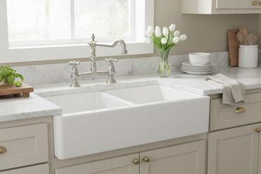 Langley Brushed Nickel Bridge Kitchen Sink Mixer Tap Traditional Colonial Crosshead