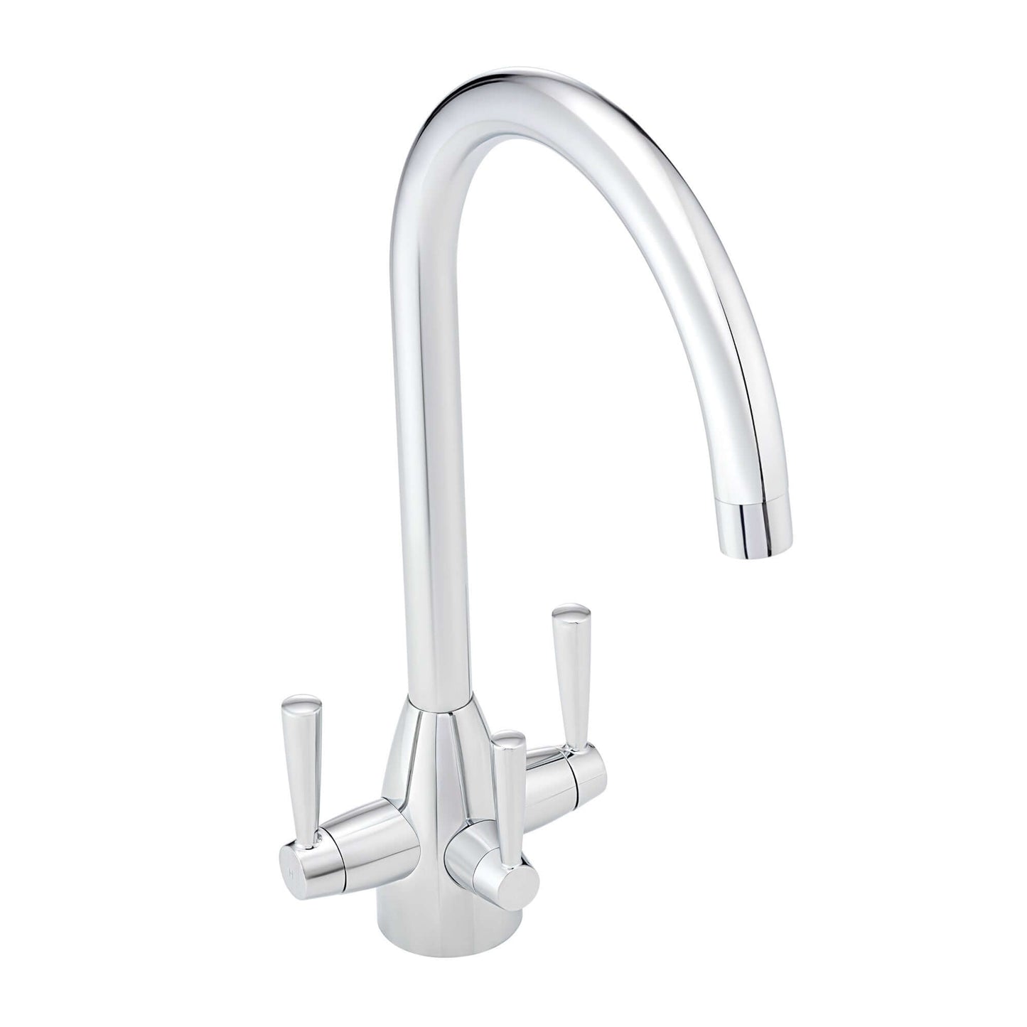 Buy Icon modern filter tap with twin levers - chrome Online UK | HOUSE OF ENKI