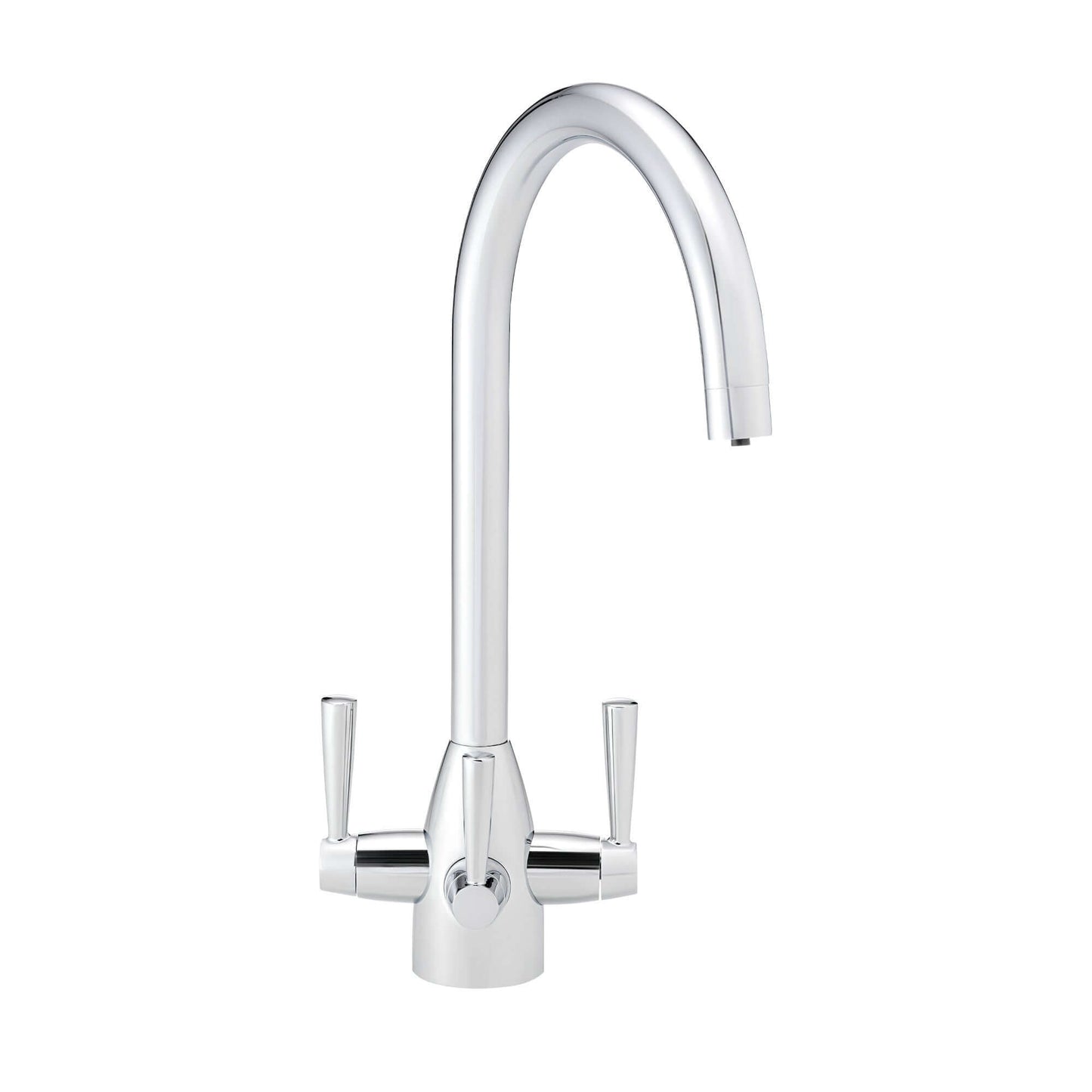 Buy Icon modern filter tap with twin levers - chrome Online UK | HOUSE OF ENKI