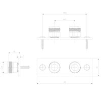 Buy Easy fix wall plate for exposed mini thermostatic shower valves - brushed brass Online UK | HOUSE OF ENKI