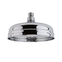 Buy Chrome Traditional shower head apron rose brass 200mm Online UK | HOUSE OF ENKI