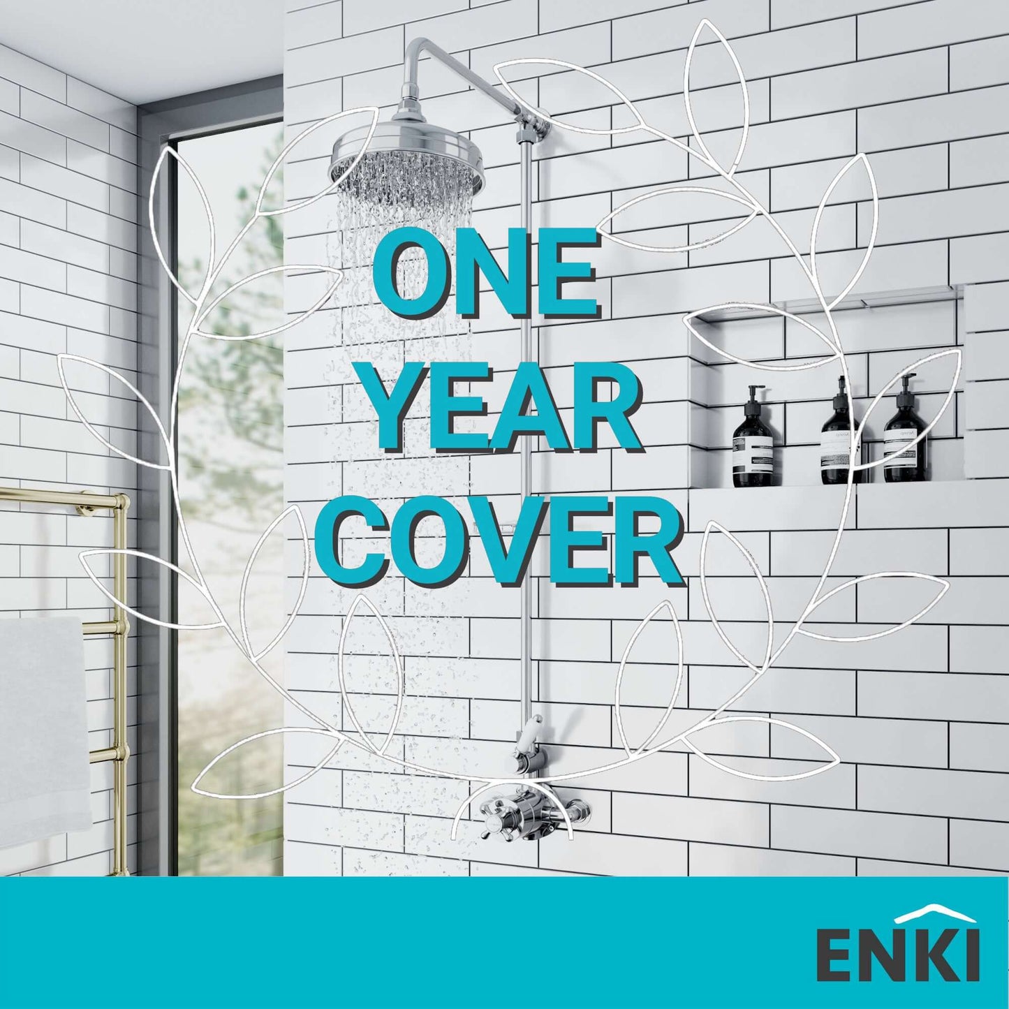 Buy Chrome Traditional shower head apron rose brass 200mm Online UK | HOUSE OF ENKI