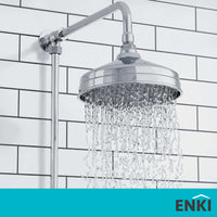 Buy Chrome Traditional shower head apron rose brass 200mm Online UK | HOUSE OF ENKI