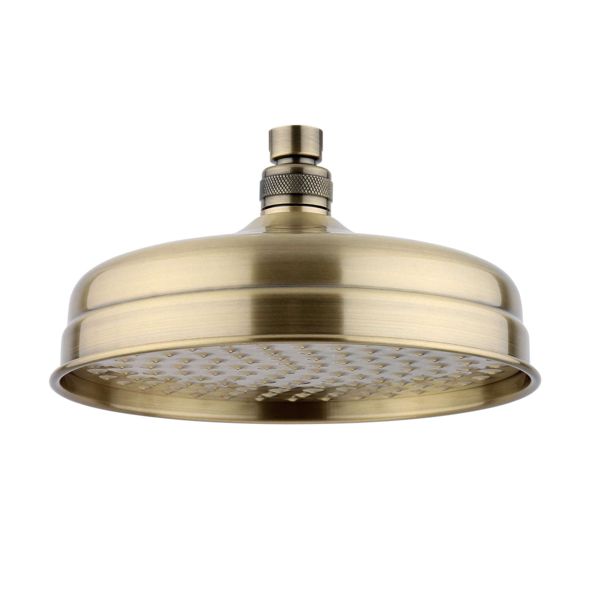 Buy Traditional shower head apron rose brass 200mm - antique brass Online UK | HOUSE OF ENKI