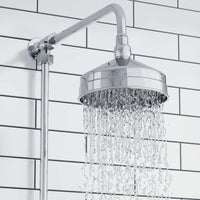Buy Chrome Traditional shower head apron rose brass 150mm Online UK | HOUSE OF ENKI