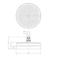 Buy Industrial watercan shower head brass 8" - chrome Online UK | HOUSE OF ENKI