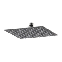 Square ultra slim shower head stainless steel 200mm - gunmetal grey