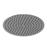 Buy Round ultra slim shower head stainless steel 300mm - gunmetal grey Online UK | HOUSE OF ENKI