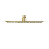 Round ultra slim shower head stainless steel 400mm - brushed brass