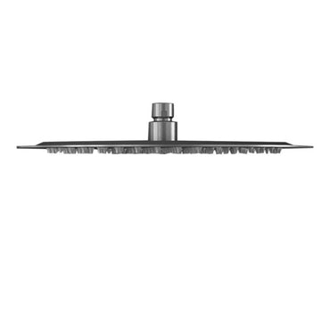 Buy Round ultra slim shower head stainless steel 400mm - gunmetal grey online UK