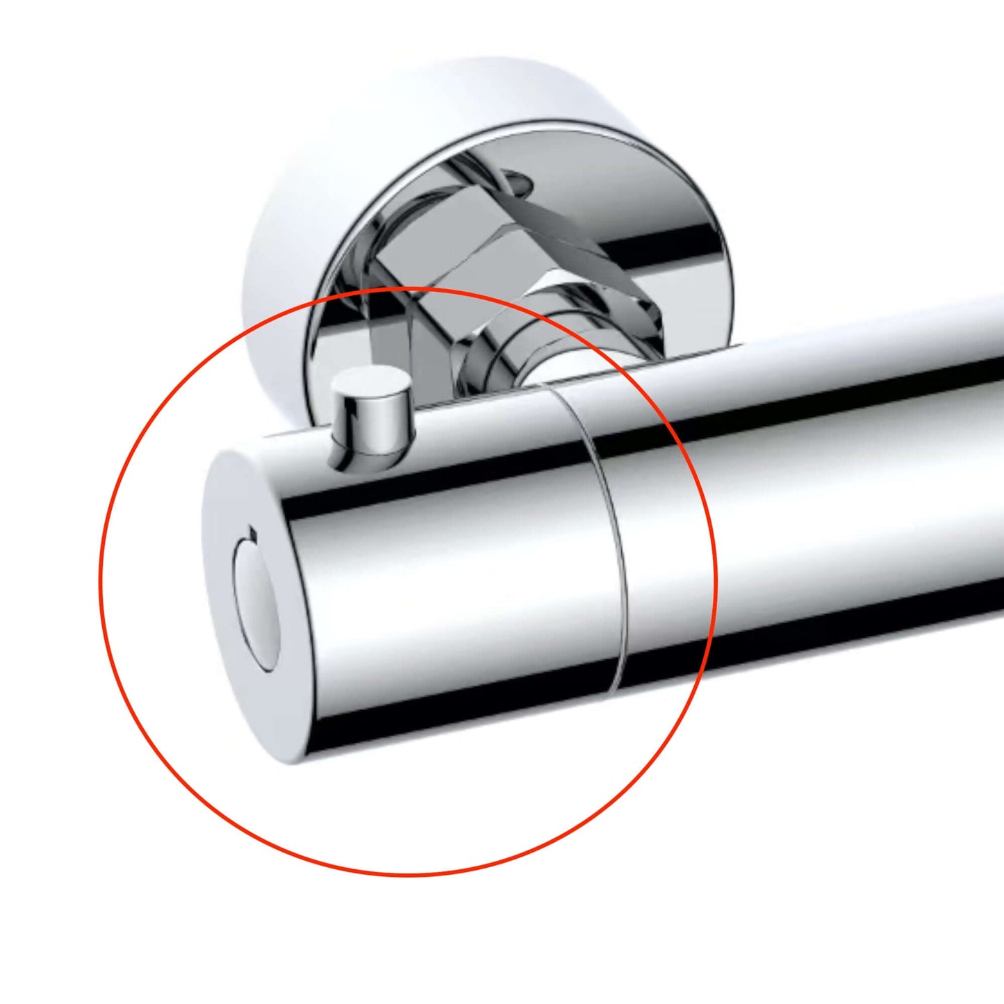 Buy On/off handle for Dune T23, T32, T24 - chrome online UK
