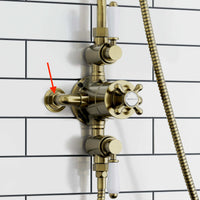 Buy 1/2" nut with olive for Downton inlets - antique brass Online UK | HOUSE OF ENKI
