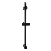 Adjustable sliding shower rail - black