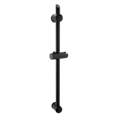 Adjustable sliding shower rail - black