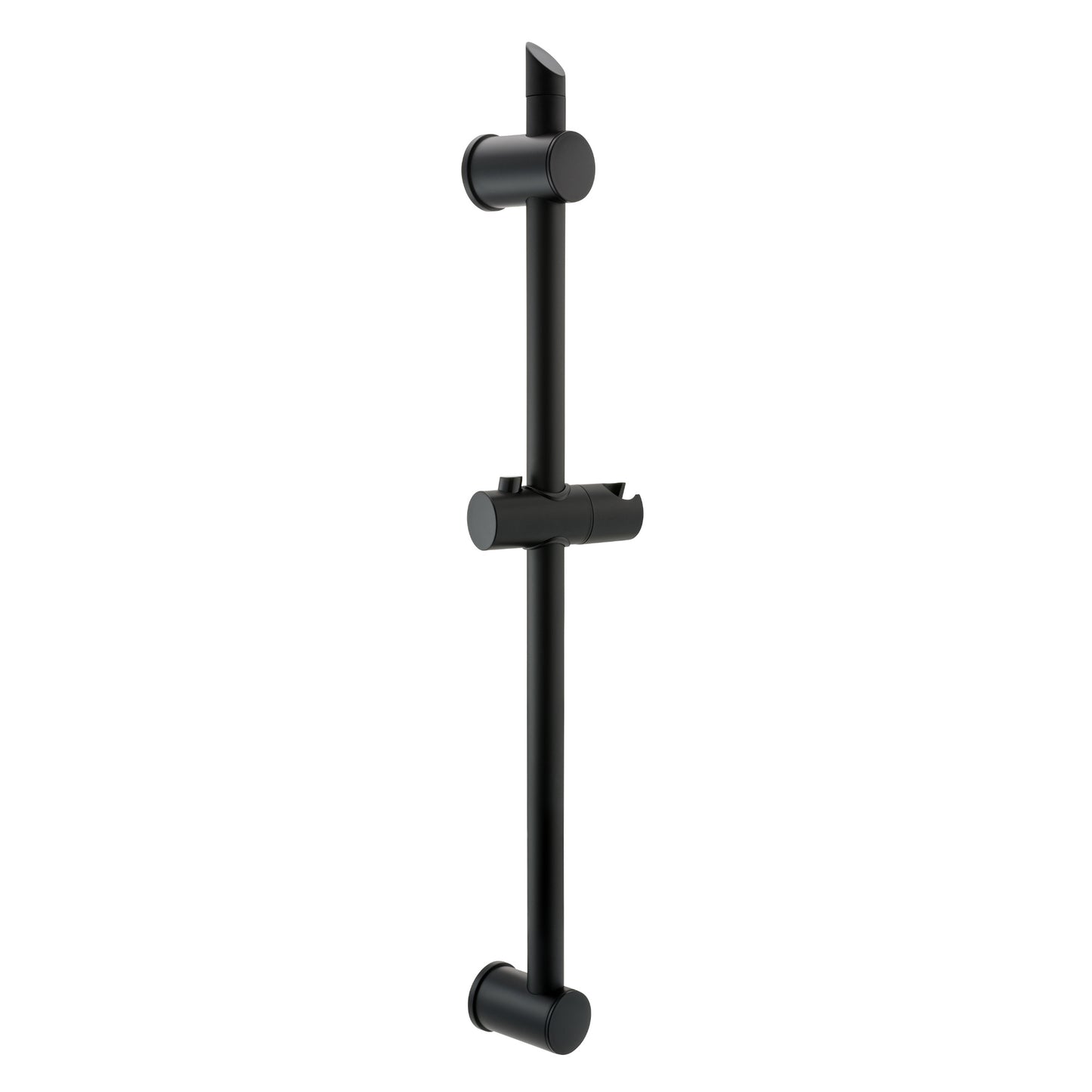 Adjustable sliding shower rail - black