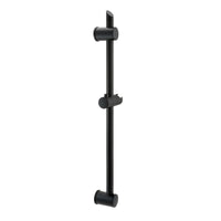 Adjustable sliding shower rail - black