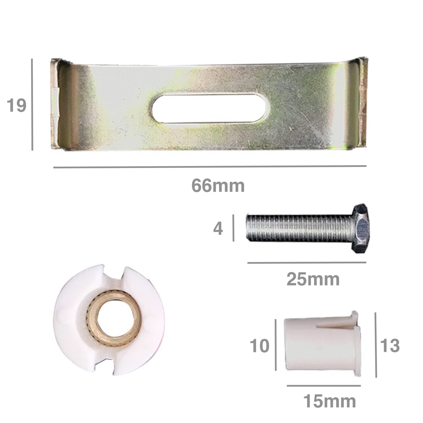 Stainless steel undermount kitchen sink fixing clip kit - 8 pack