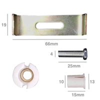 Stainless steel undermount kitchen sink fixing clip kit - 8 pack