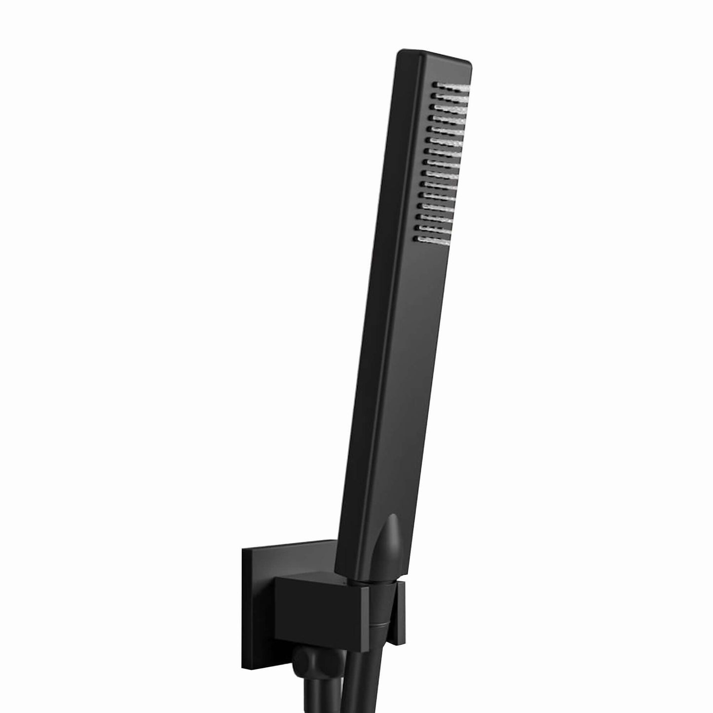 Buy Milan Square Thermostatic Concealed Shower Set with Wall Mounted Shower & Handset Kit - Black Online UK | HOUSE OF ENKI
