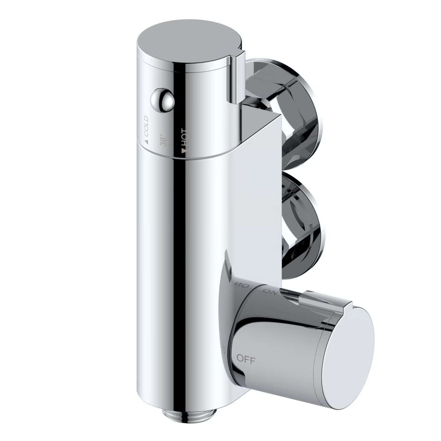Buy Vero round douche thermostatic bar valve with shower spray kit - chrome Online UK | HOUSE OF ENKI