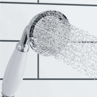 Buy Regent Traditional Crosshead And White Lever Concealed Thermostatic Shower Set Incl. Twin Valve, Wall Fixed 8" Shower Head, Handshower Kit - Chrome (2 Outlet) Online UK | HOUSE OF ENKI