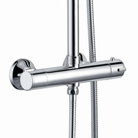 Buy Dune round thermostatic shower set 200mm head & handheld - chrome Online UK | HOUSE OF ENKI